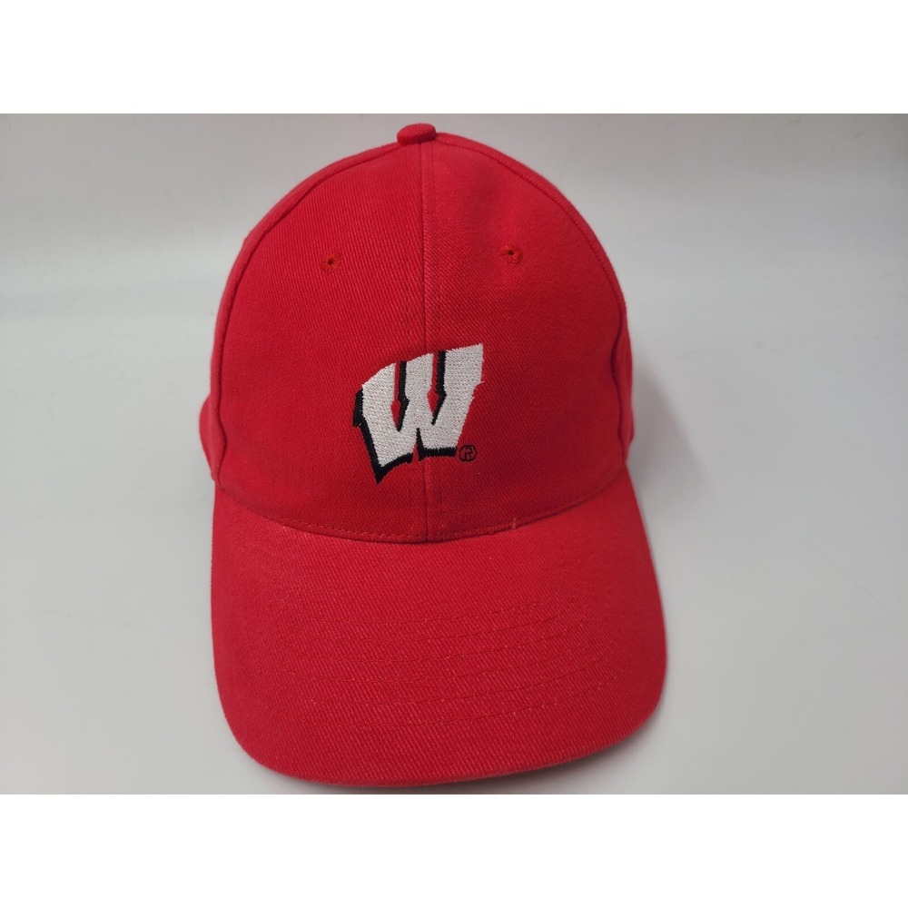 University of Wisconsin Badgers Anvil Strapback Adjustable Hat Cap Men NCAA Red